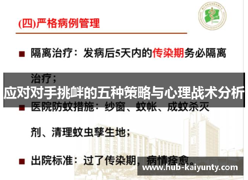 应对对手挑衅的五种策略与心理战术分析