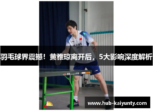 羽毛球界震撼！黄雅琼离开后，5大影响深度解析